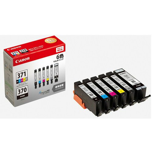 Canon BCI-371+370/6MP  純正 ばらセット 純正キヤノン BCI-371+370/6MP 6色マルチパック(標準) インク