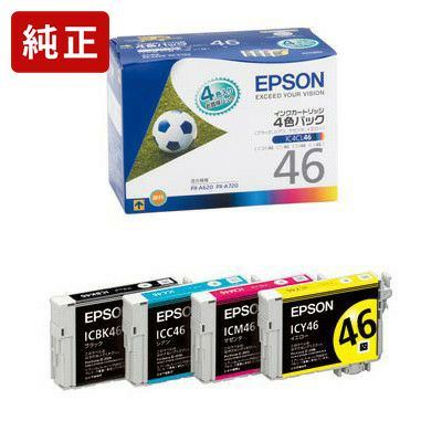 純正エプソン IC4CL46 4色パック インクカートリッジ EPSON[SEI]＜ゆう