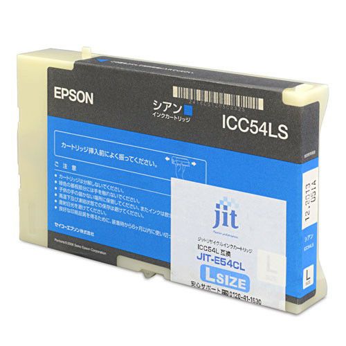 エプソン EPSON ICC54L シアン Lサイズ対応 ジットリサイクルインクカートリッジ 【JIT-E54CL】＜ゆうパケット対応不可＞【20】