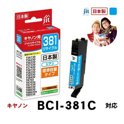 BCI-381／380対応 日本製リサイクルインク キヤノン(Canon